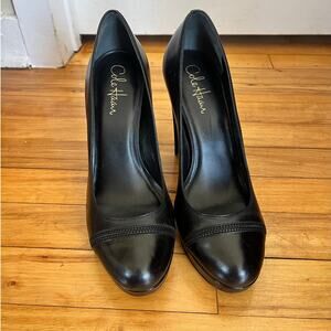 Cole Haan Stephanie Zipper Black Nike Platform Pumps 9M